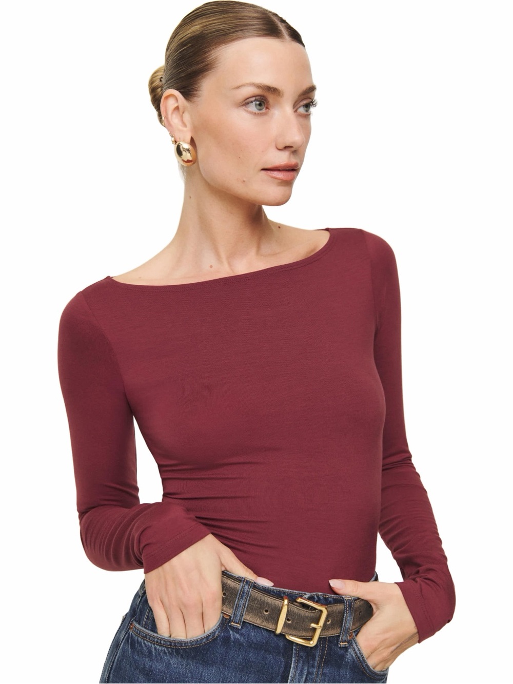 Reformation Wiley Boatneck top